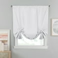 thumbnail image 1 of Eclipse Dayton Solid Room Darkening Rod Pocket Energy-Efficient Tie-Up Shade, White, 42"x63", 1 of 5