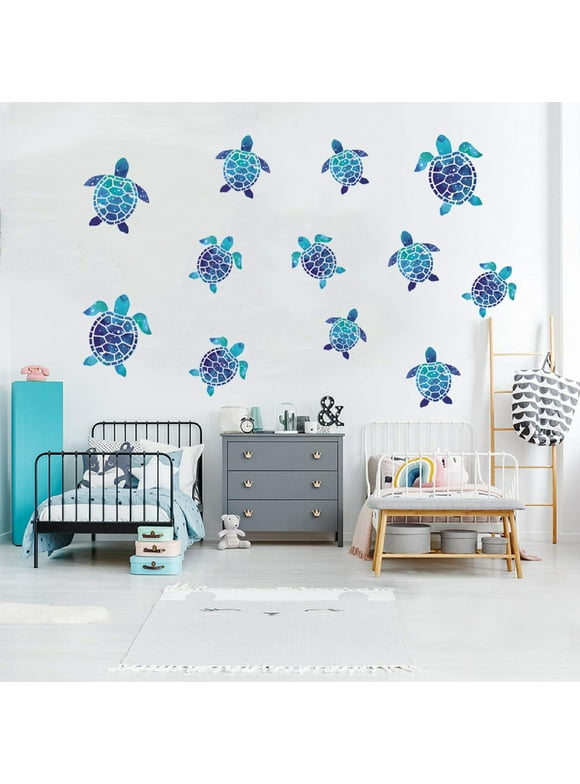Eclipse Decorationsblue 12 Animals Pattern Removable Wall Sticker Bedroom Living Room Decoration Clearance Sale