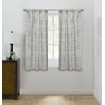 thumbnail image 1 of Eclipse Draft Stopper Room Darkening Fleece Lined Rod Pocket, Single Curtain Panel, Charcoal Medallion, 42" W x 63" L, 1 of 10