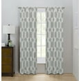 thumbnail image 1 of Eclipse Draft Stopper Room Darkening Fleece Lined Rod Pocket, Single Curtain Panel, Silver Geo, 42" W x 84" L, 1 of 10