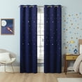 thumbnail image 1 of Eclipse Dreamer Kids - Room Darkening Curtain 34 in x 95 in Kids - Room Darkening Curtain in Navy, 1 of 1