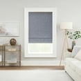 thumbnail image 1 of Open Box ECLIPSE DREW CORDLESS ROMAN SHADE 100% BLACKOUT 23 IN WIDE X 64 IN LONG - BLUE, 1 of 1