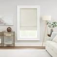 thumbnail image 1 of Eclipse Drew Cordless Roman Shade 100% Blackout 23 In Wide x 64 In Long, in Ivory, 1 of 6