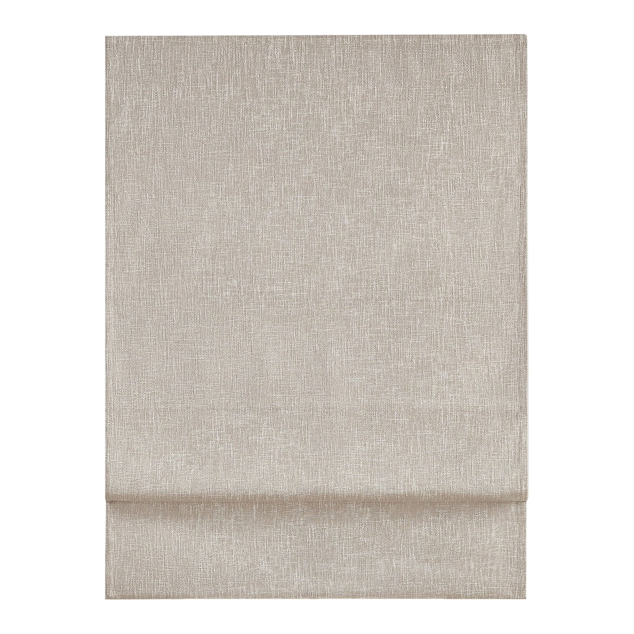 Eclipse Drew Textured Solid, 100% Total Blackout, Cordless Roman Shade, Linen, 36 x 64