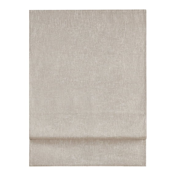 Eclipse Drew Textured Solid, 100% Total Blackout, Cordless Roman Shade, Linen, 36 x 64