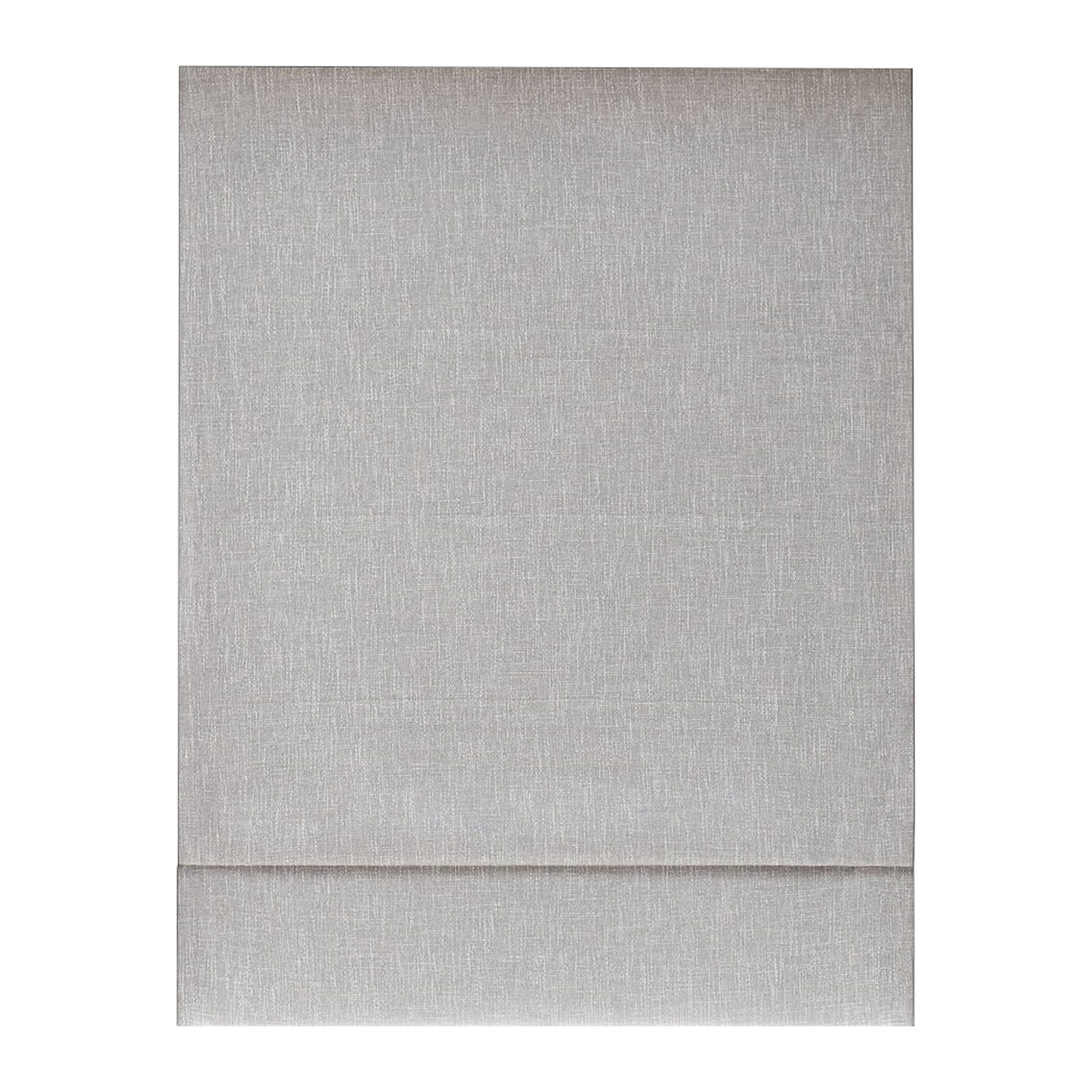 Smoke Gray Cordless Blackout Roman Shade 39x64