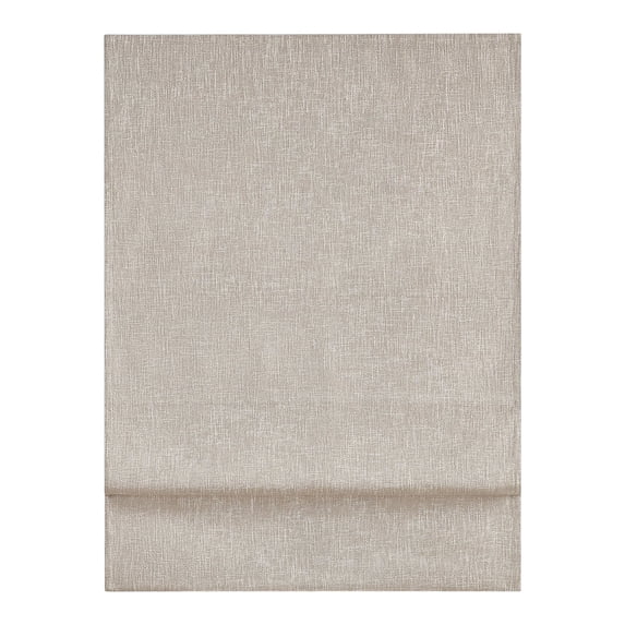 Eclipse Drewton Motorized 100% Blackout Cordless Roman Shade, 27"x64", Linen