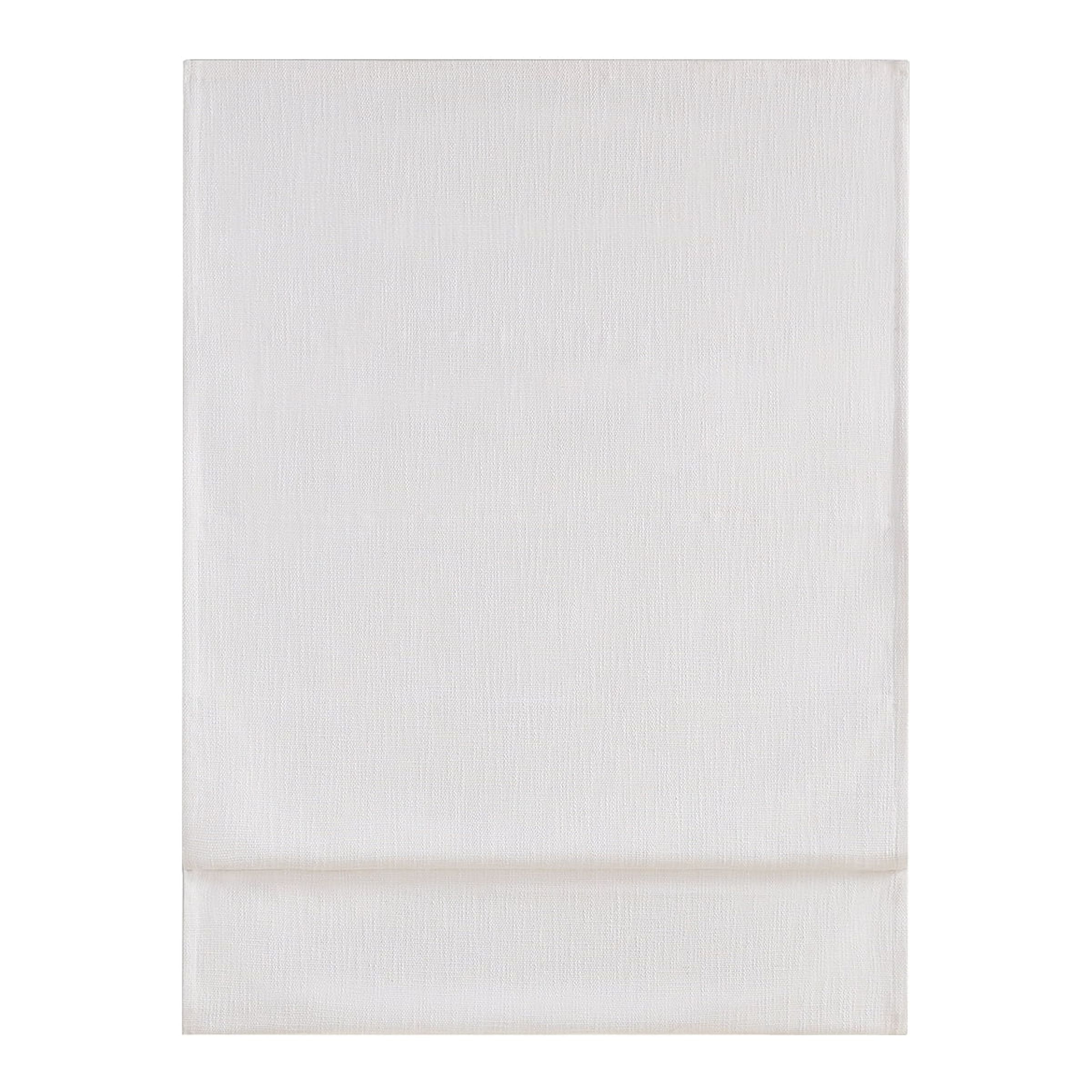 Eclipse Drewton Motorized 100% Blackout Cordless Roman Shade, 35"x64", White