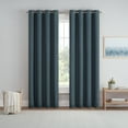 thumbnail image 1 of Eclipse Dutchess 100% Blackout Lined Curtains, Solid Grommet (1 panel), 63" long x 50" wide, Marine, 1 of 10