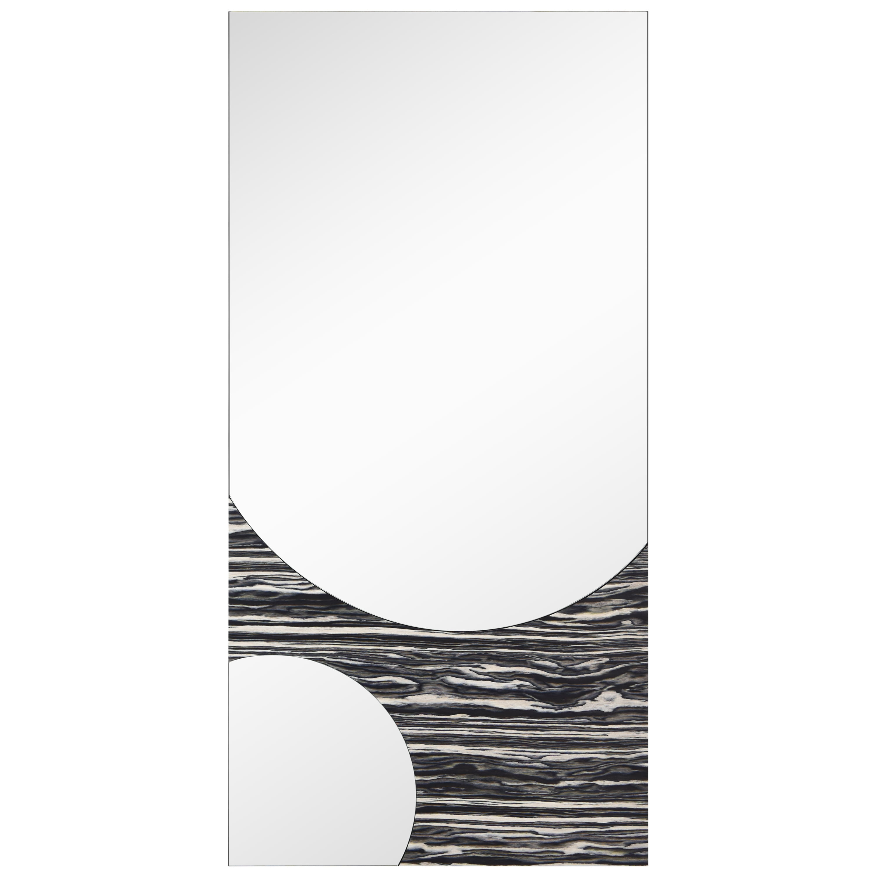 Eclipse Harmony 57" x 28" Rectangular Frameless Vanity Mirror with Exotica Stained Veneer