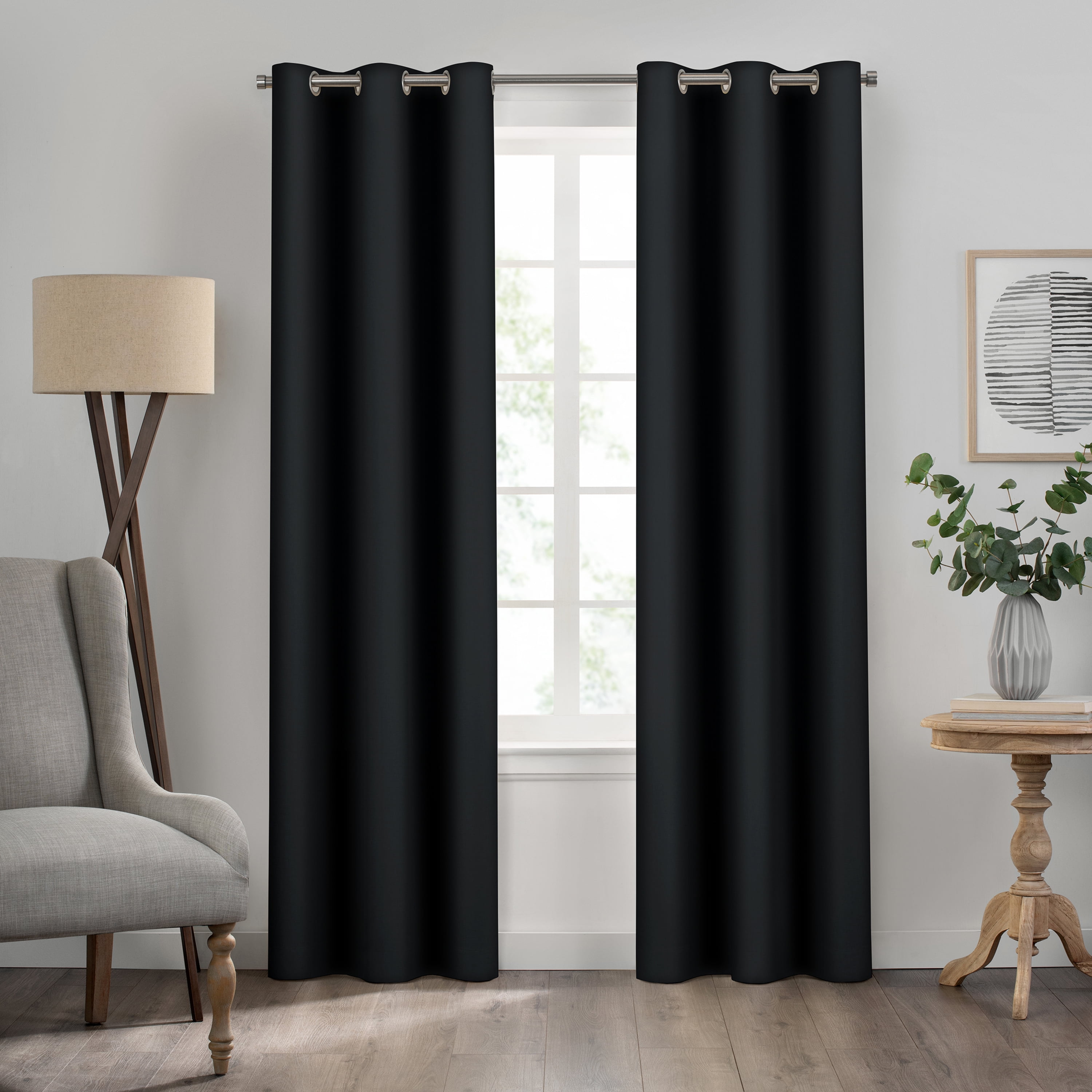 Eclipse, Blackout Curtains, 84 In x 42 In, Grommet Top Room Darkening