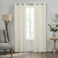 thumbnail image 1 of Eclipse Kendall Grommet Blackout Curtains, 84 In Long x 42 In Wide, Ivory, 1 of 3