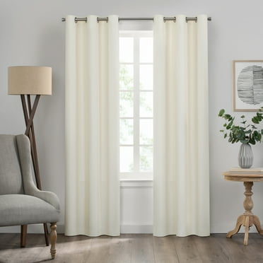 Eclipse Kendall Grommet Blackout Curtains, 84 In Long x 42 In Wide, Ivory