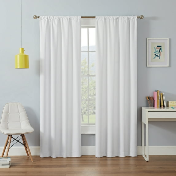 Eclipse Kendall Kids Thermaback Blackout 42 x 63 Curtain Panel in White
