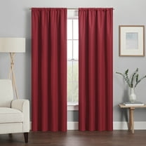 Eclipse Kendall Modern Blackout Curtains, 54 In Long x 42 In Wide, Ruby, Sold as a Single Curtain Panel