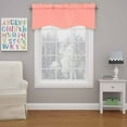 thumbnail image 1 of Eclipse Kendall Solid Scalloped Valance (1 Panel), 42 In Wide x 18 In Long, Coral, 1 of 6