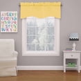 thumbnail image 1 of Eclipse Kendall Solid Scalloped Valance (1 Panel), 42 In Wide x 18 In Long, Lemon, 1 of 6