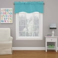 thumbnail image 1 of Eclipse Kendall Solid Scalloped Valance (1 Panel), 42 In Wide x 18 In Long, Turquoise, 1 of 6