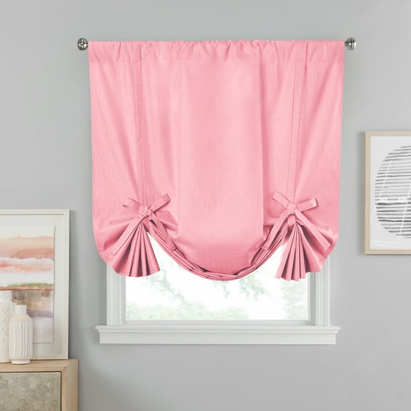Eclipse Kendall Tie-Up Blackout Window Curtain Valance, 63 In long x 42 In wide, Bouquet