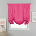 thumbnail image 1 of Eclipse Kendall Tie-Up Blackout Window Curtain Valance, 63 In long x 42 In wide, Raspberry, 1 of 5