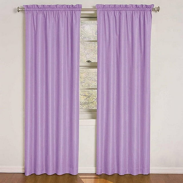 Eclipse Kids Quinn Energy-Efficient Single Curtain Panel, 42" x 63", Purple
