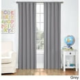 thumbnail image 1 of Eclipse Kids Solid Microfiber Blackout Rod Pocket Single Window Curtain Panel, Gray, 42 x 63, 1 of 5