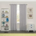 thumbnail image 1 of Eclipse Kids Super Star Blackout Rod Pocket Single Window Curtain Panel, Gray, 42 x 63, 1 of 2