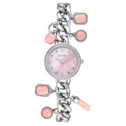 ECLIPSE Ladies Adult Pink Dial Upright Charm Watch