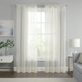 thumbnail image 1 of Eclipse Livia Sheer Rod Pocket 59 x 84 Curtain Panel in Ivory, 1 of 7