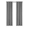thumbnail image 1 of Eclipse Luxury Cotton Velvet, 100% Blackout, Grommet, Single Curtain Panel, 50"x96", Dark Grey, 1 of 7