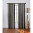 thumbnail image 1 of Eclipse Madison Solid Blackout Grommet Top Single Window Curtain Panel, Gray, 42 x 63, 1 of 5