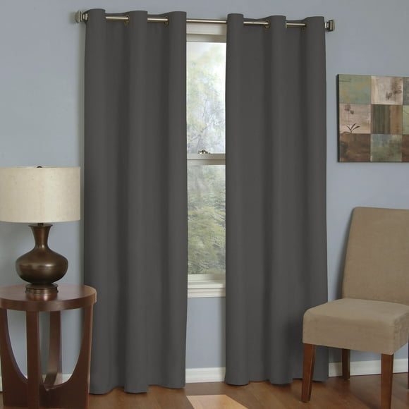 Eclipse Microfiber Energy-Efficient Grommet Blackout Curtain Panel