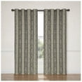 thumbnail image 1 of Eclipse Nadya Floral Room Darkening Grommet Top Single Window Curtain Panel, Black, 52 x 84, 1 of 5