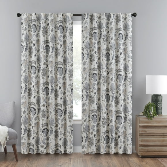 Eclipse Nina Thermalayer Blackout 52 x 63 Curtain Panel in Grey