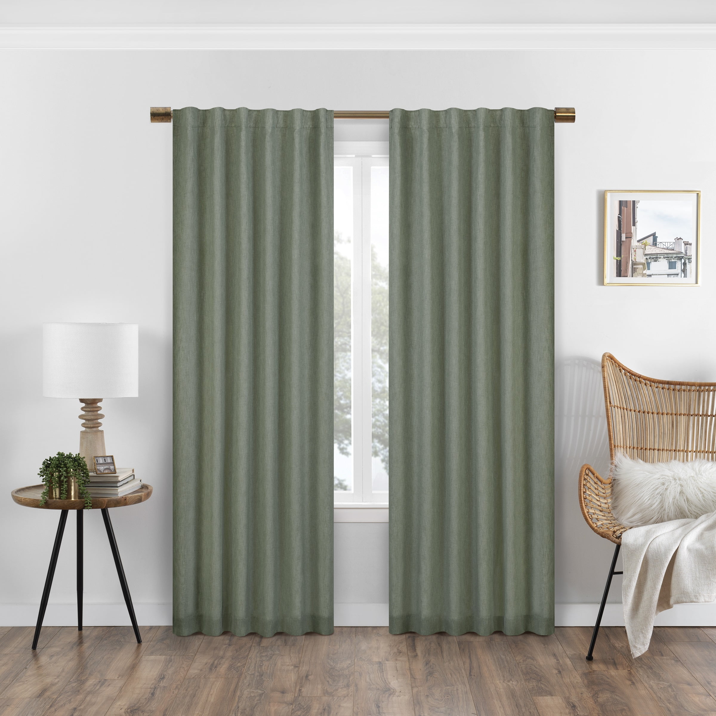 Eclipse Nora Solid Absolute Zero 100% Blackout Window Panel