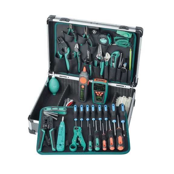 Eclipse PK-1938M2 Professional Telecom & Networking Tool Kit w/ POE Tone