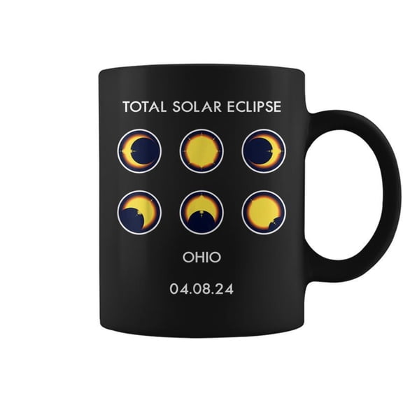 Eclipse Phases 040824 Total Solar Eclipse Ohio 2024 Coffee M