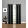 thumbnail image 1 of Eclipse Phoenix Solid Blackout Curtains, Set of 2, 84 Inch Long Blackout Curtains, 37"W x 84"L, Black, 1 of 7