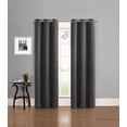thumbnail image 1 of Eclipse Phoenix Solid Blackout Curtains, Set of 2, 84 Inch Long Blackout Curtains, 37"W x 84"L, Smoke, 1 of 7