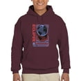 thumbnail image 1 of Eclipse Planet Techno Style Hoodie Men -Image by Shutterstock, Male XX-Large, 1 of 4