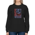 thumbnail image 1 of Eclipse Planet Techno Style Sweatshirt Women -Image by Shutterstock, Female 3X-Large, 1 of 4