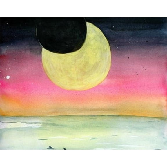 Eclipse Print Print Poster, Poster Home Decor, Poster Only