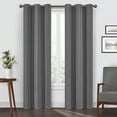 thumbnail image 1 of Eclipse Ronneby Blackout 40 x 108 Curtain Panel in Black, 1 of 2
