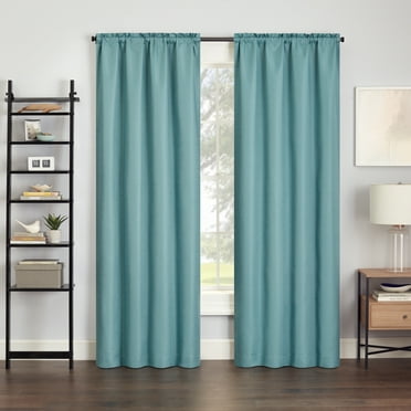 Eclipse Samara Solid Blackout Single Panel, Seaglass, 42" W x 84" L