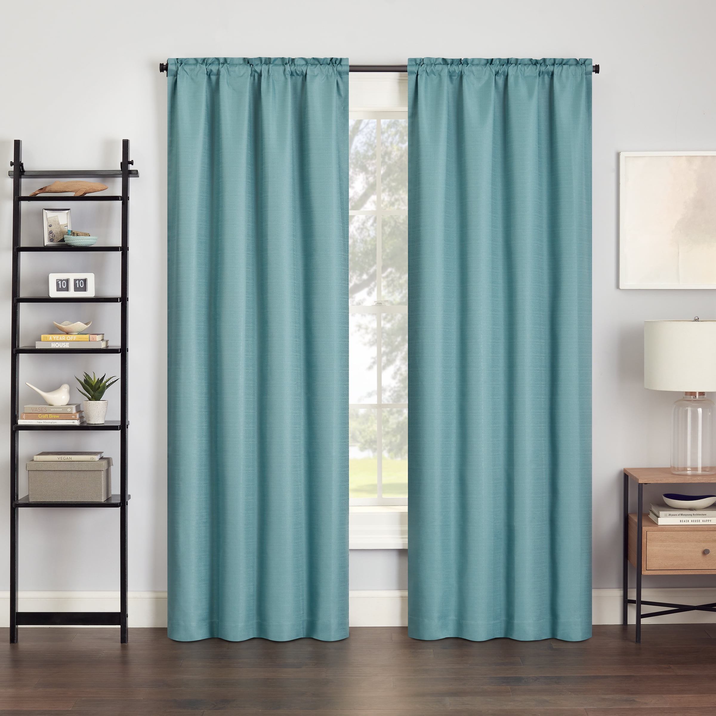 Eclipse Samara Solid Blackout Single Panel, Seaglass, 42" W x 84" L