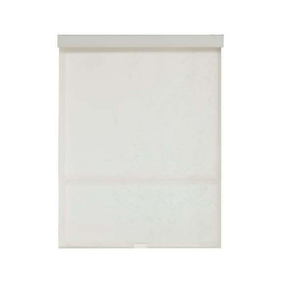 Eclipse Solar Cordless Light Filtering Privacy Roller Shade, White, 45 x 72