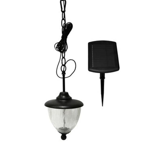 Black Metal Solar LED Hanging Pathway Light