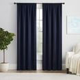 thumbnail image 1 of Eclipse Solid Thermapanel Room Darkening Rod Pocket 54 x 54 Panel in Navy, 1 of 4