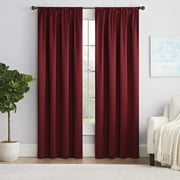 Eclipse Solid Thermapanel Room Darkening Rod Pocket 54 x 63 Panel in Merlot