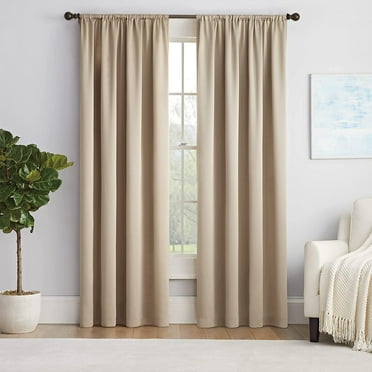 Eclipse Solid Thermapanel Room Darkening Rod Pocket 54 x 84 Panel in Taupe